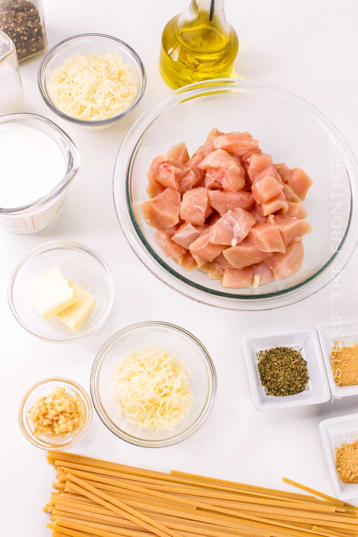 Chicken Garlic Parmesan Pasta ingredients