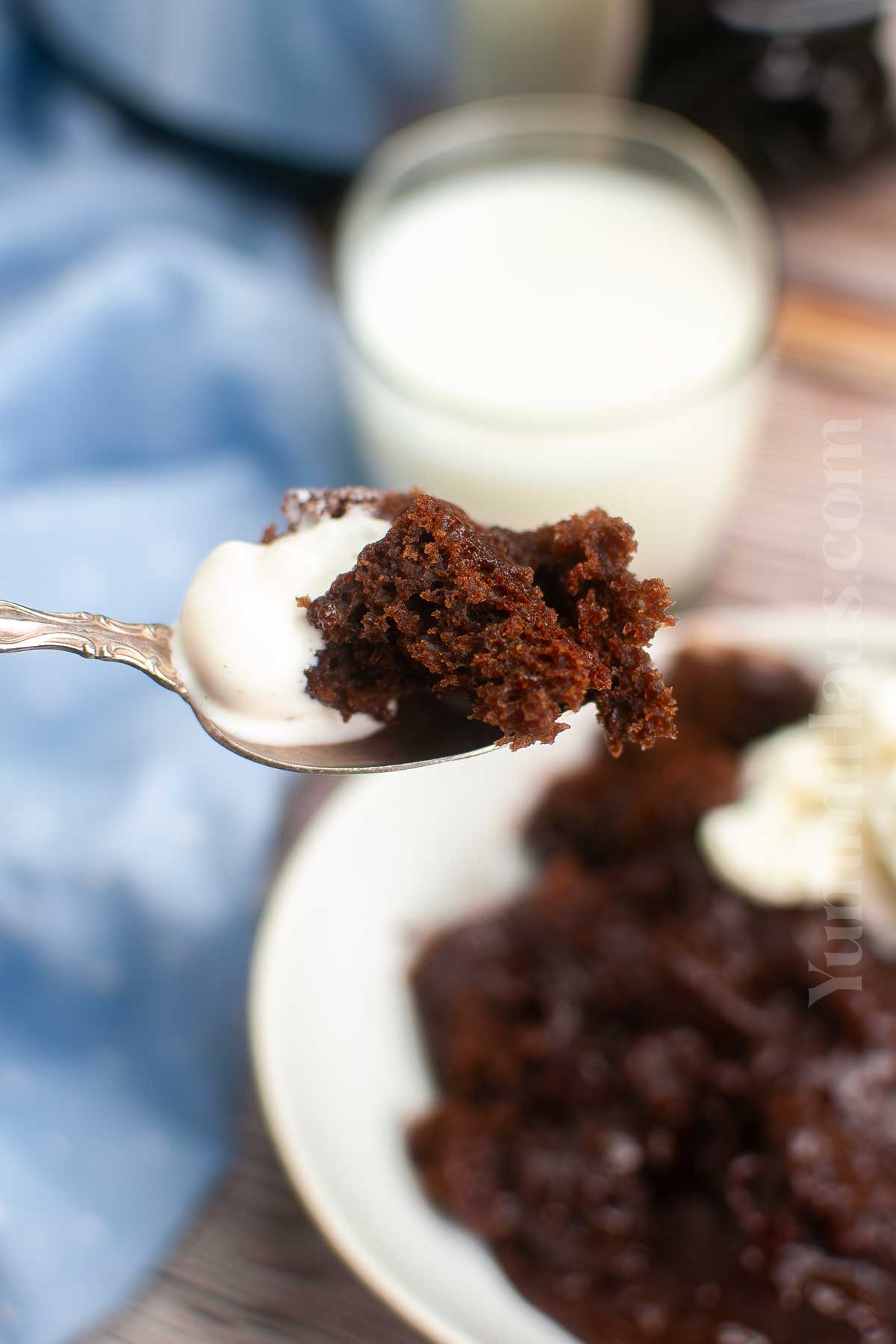 chocolate dessert in the crockpot