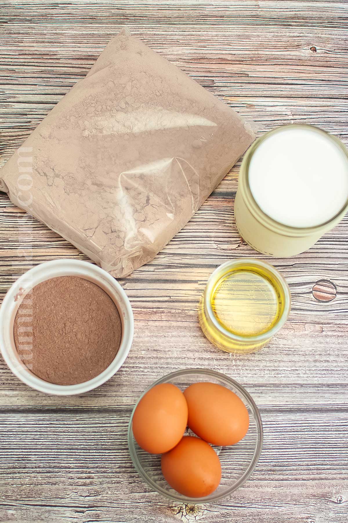 Slow Cooker Chocolate Lava Cake ingredients