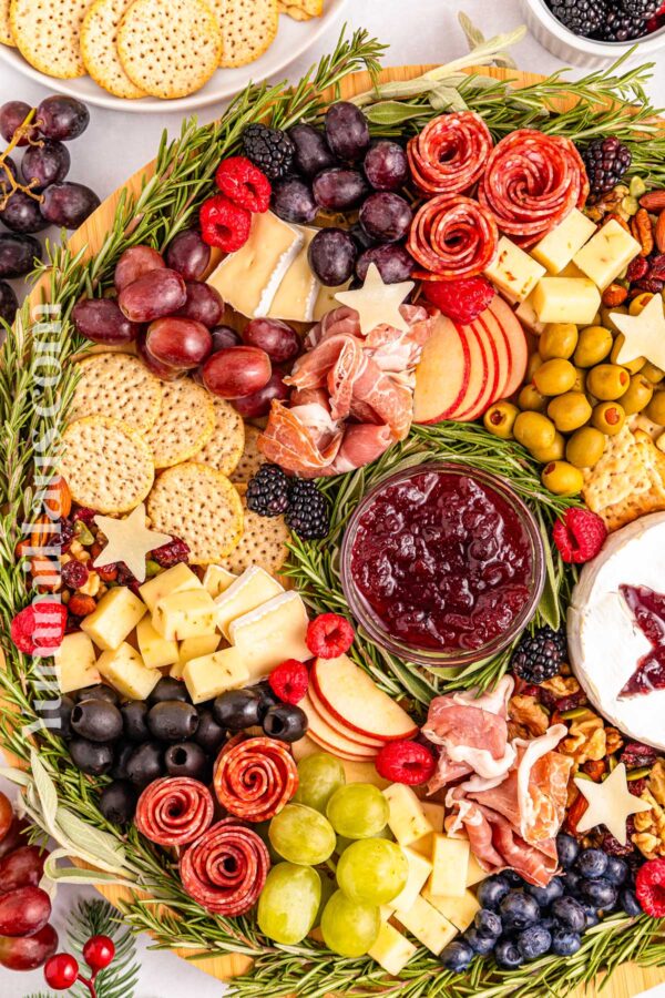 Wreath Charcuterie Board