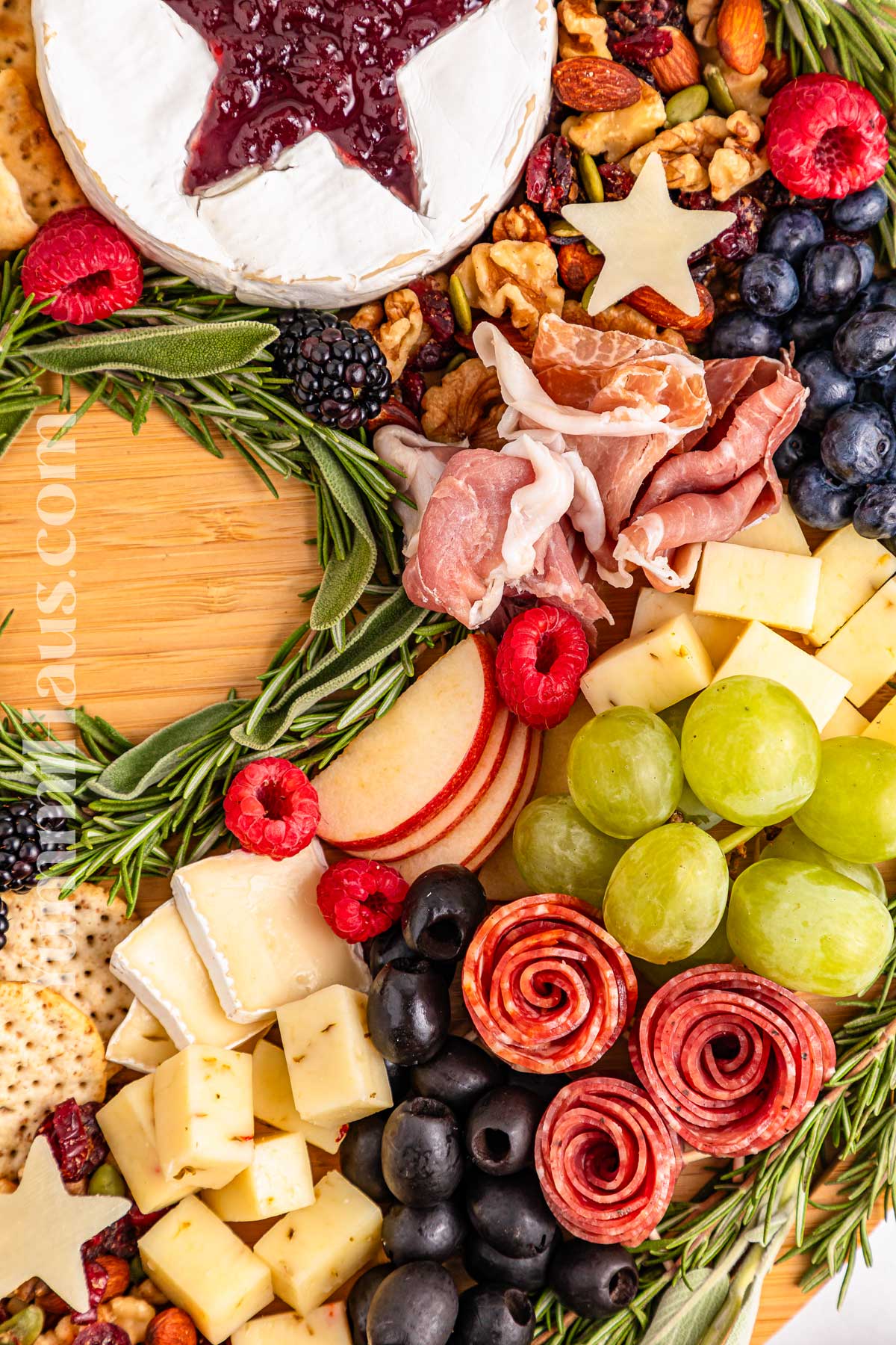 Christmas Wreath Charcuterie Board