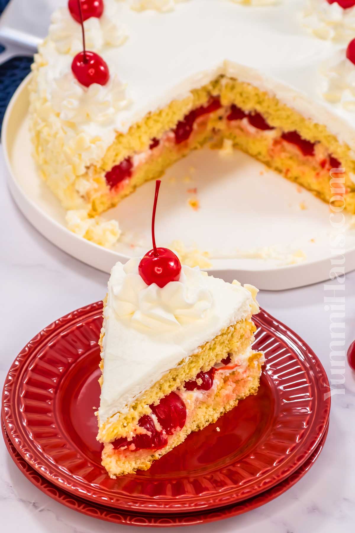 celebrate with cherry cake