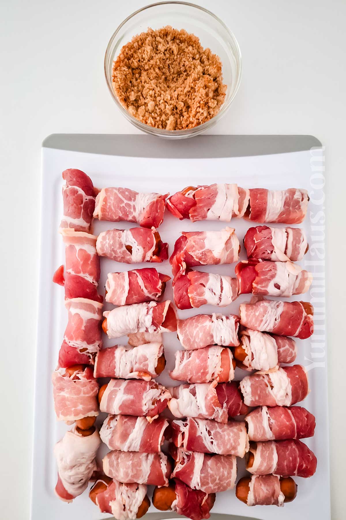 prep by wrapping the bacon