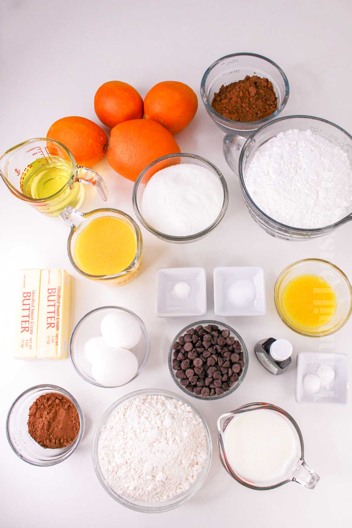 Chocolate Orange Cake ingredients