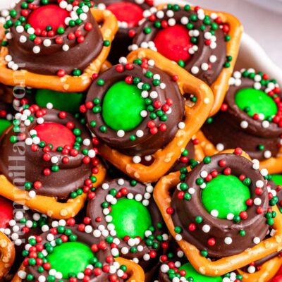 Christmas Rolo Pretzels