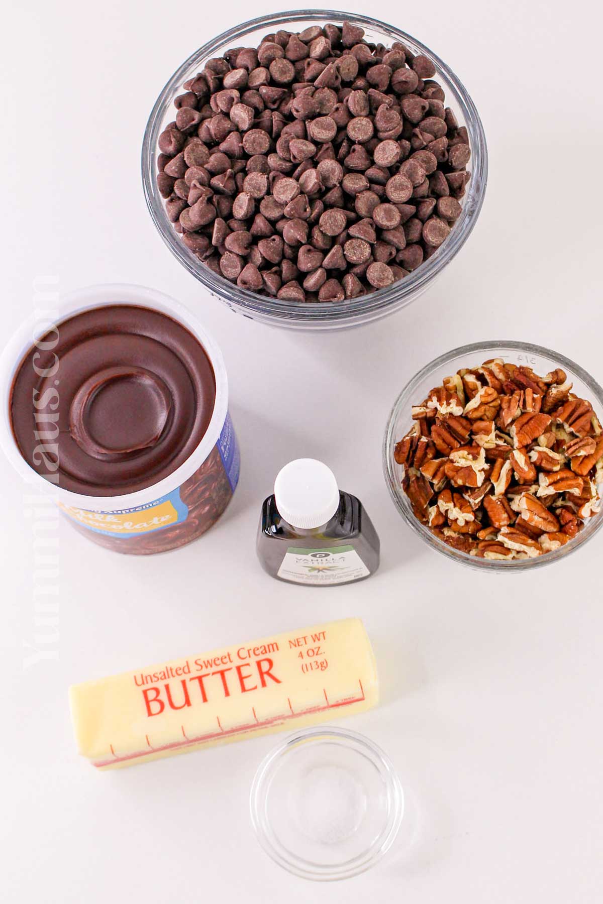 Fudge with Chocolate Frosting ingredients