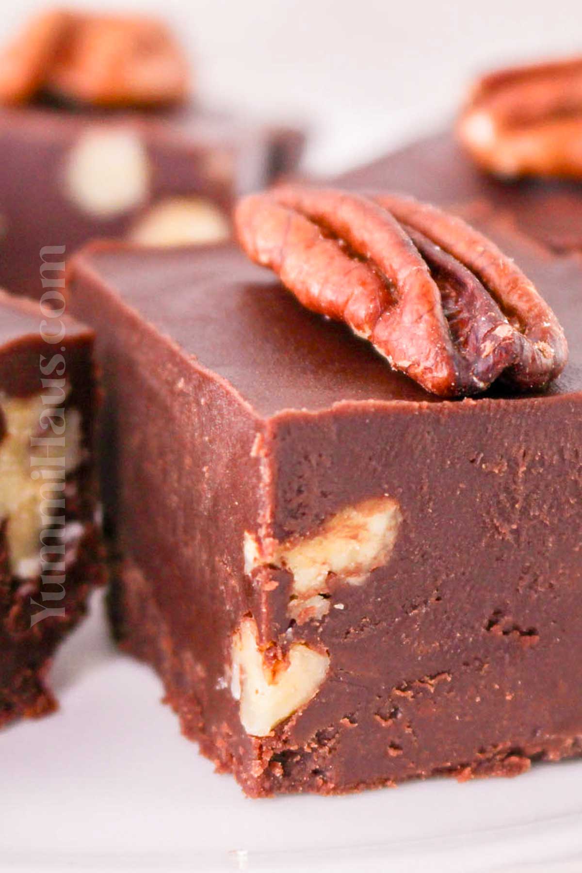 chocolate fudge with walnuts