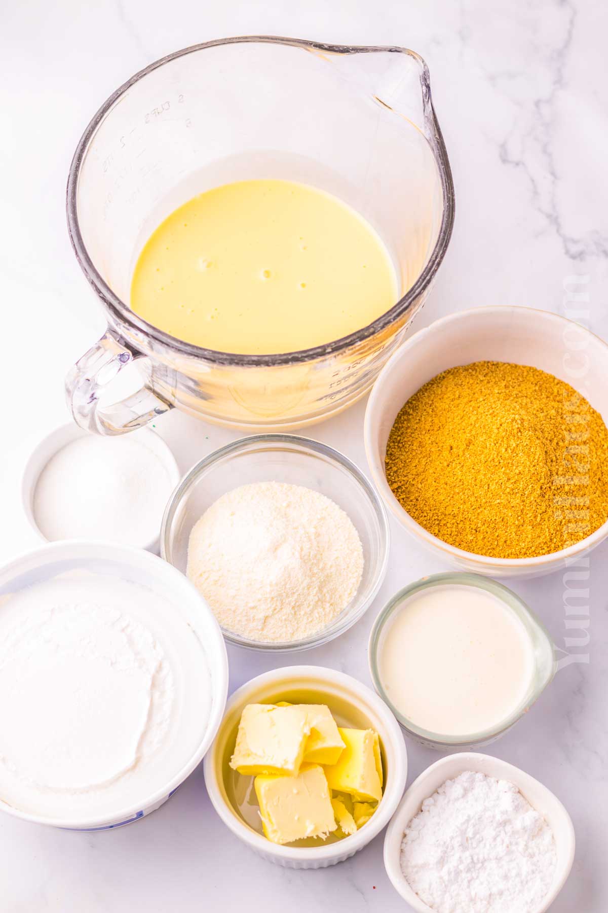 No-Bake Eggnog Pie ingredients