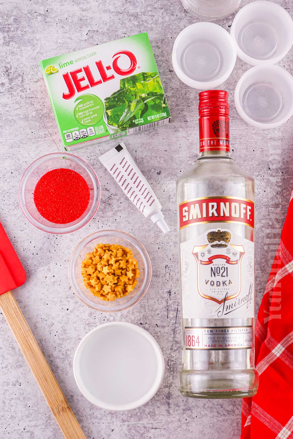 Christmas Jello Shot ingredients