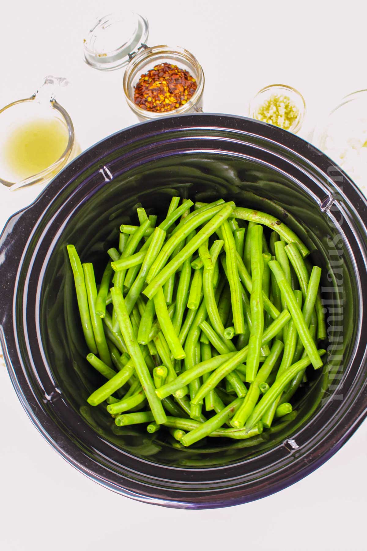 making slow cooker veggies