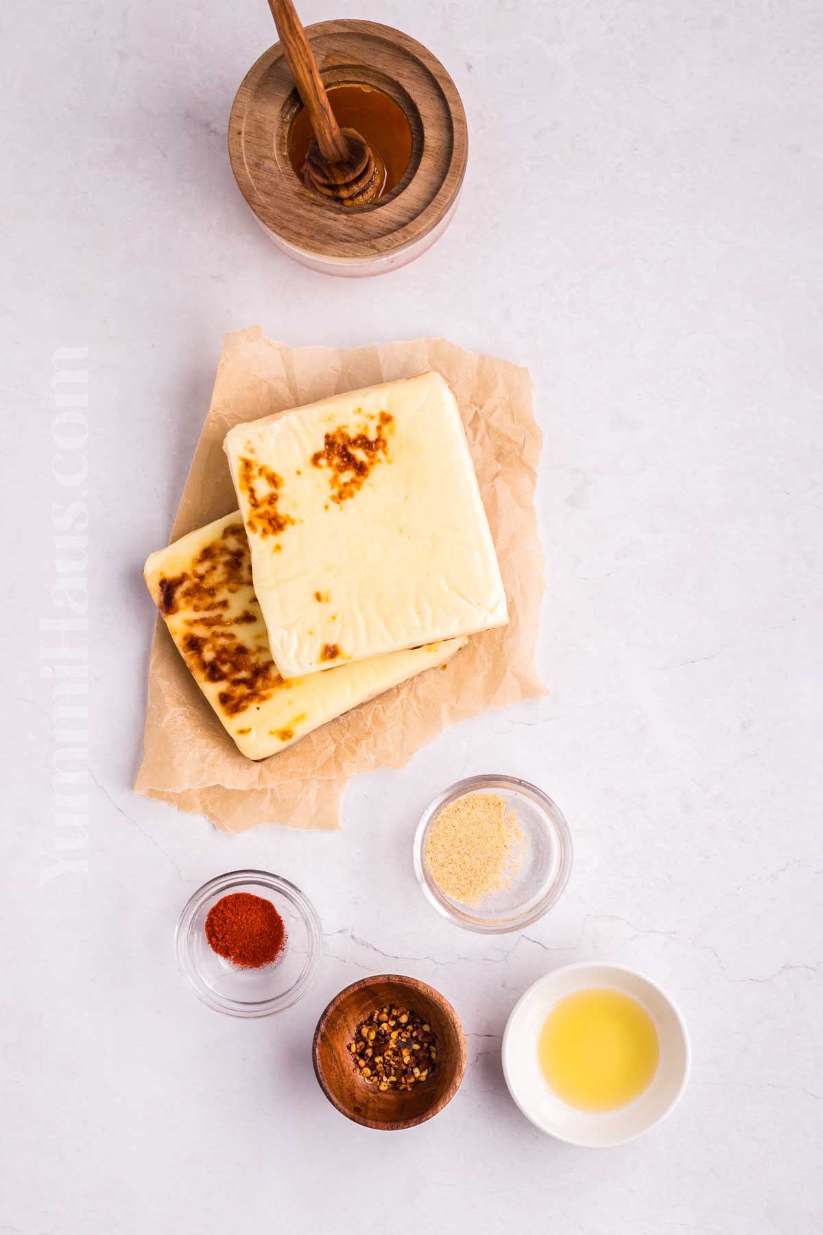 Air Fryer Halloumi ingredients