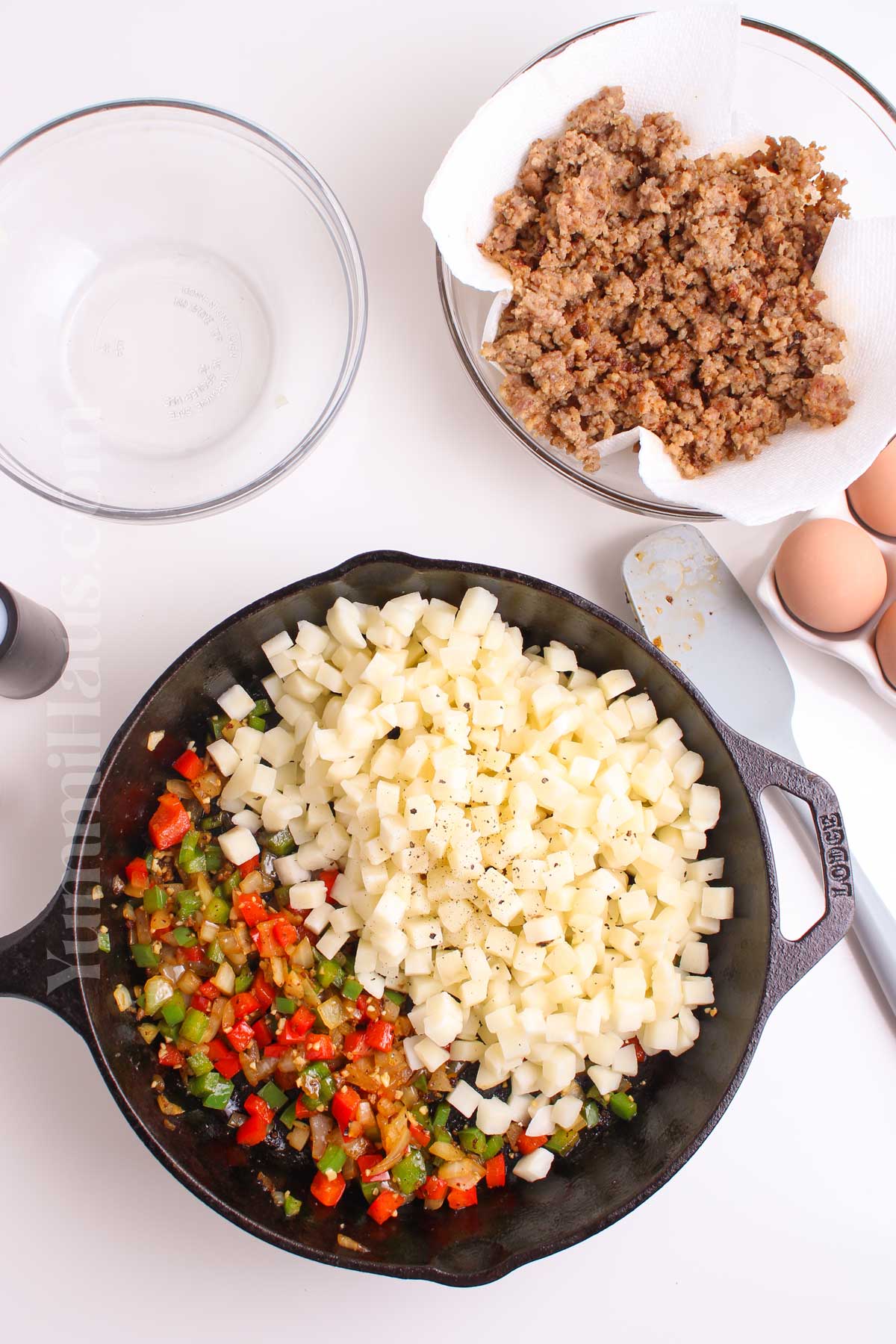 making hash for breakfast