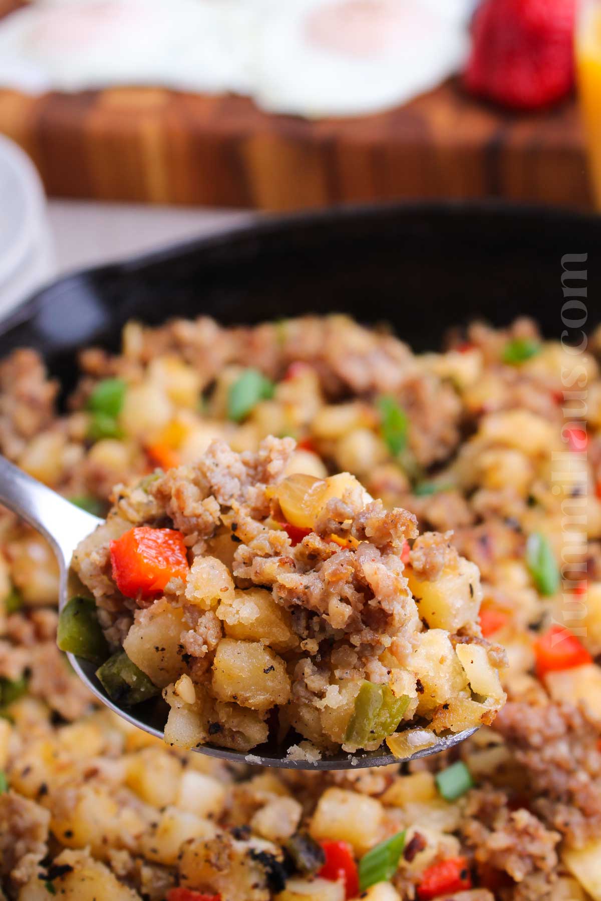 skillet breakfast with potatoes