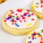 Frosted Shortbread Cookies