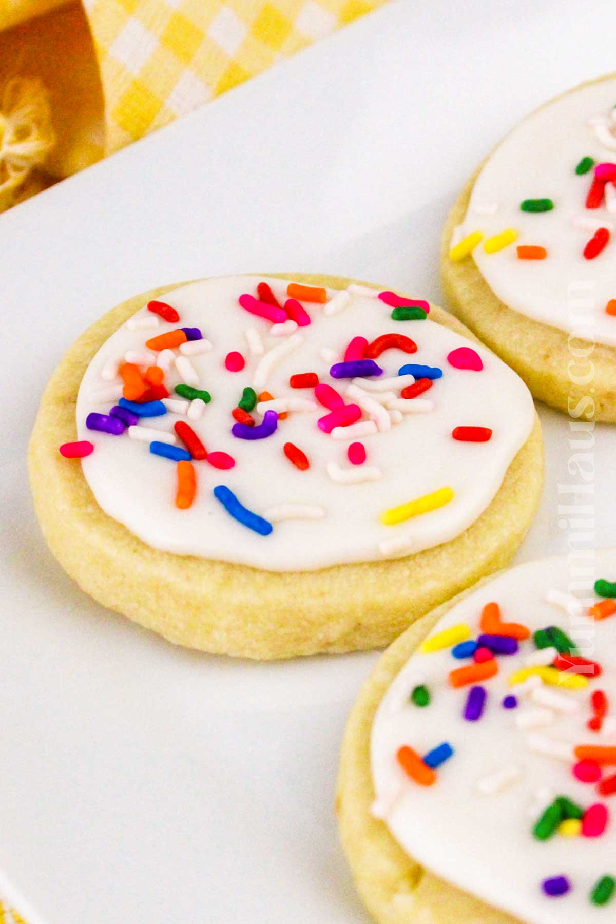 Frosted Shortbread Cookies