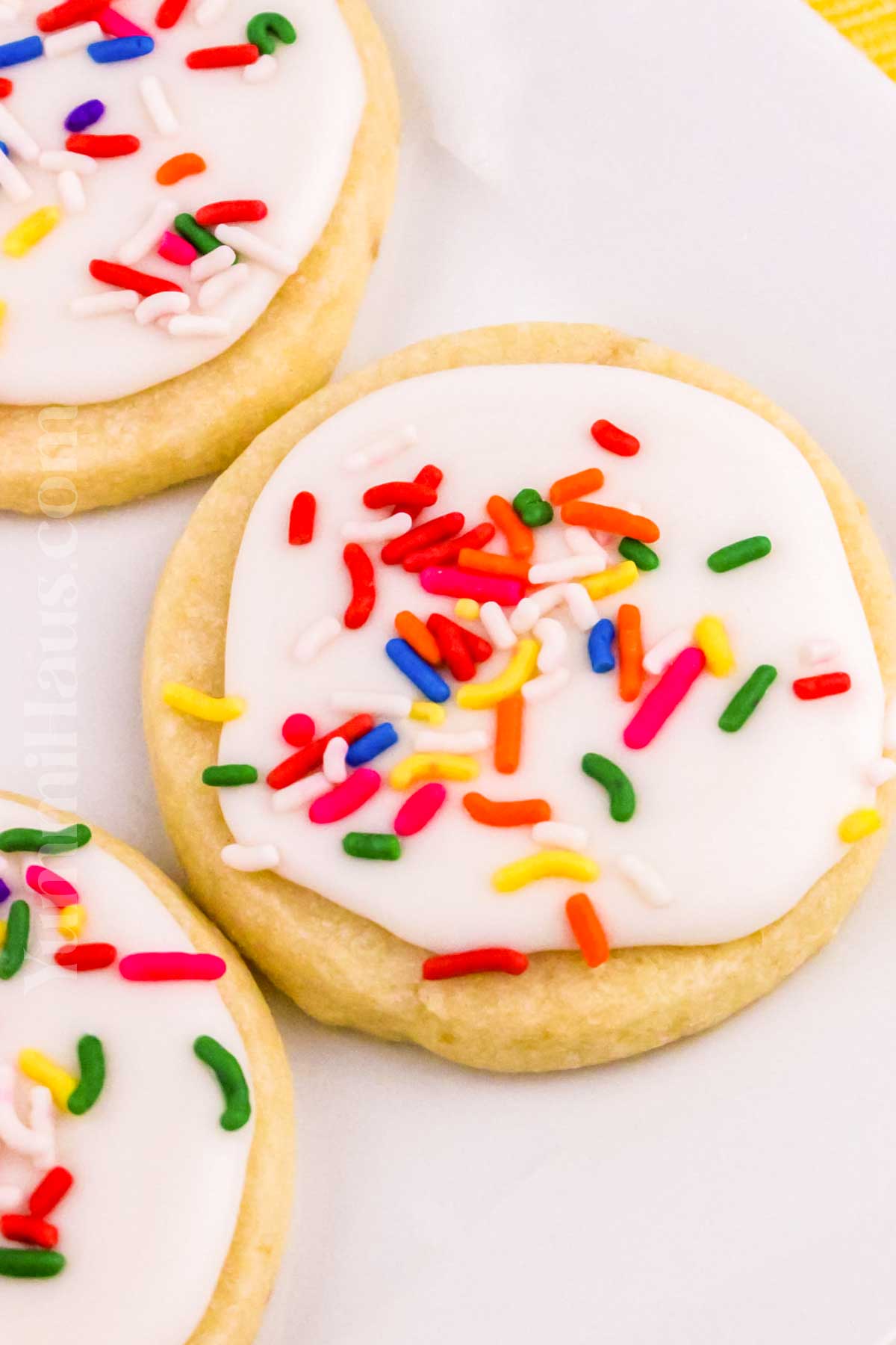 cookies with rainbow sprinkles