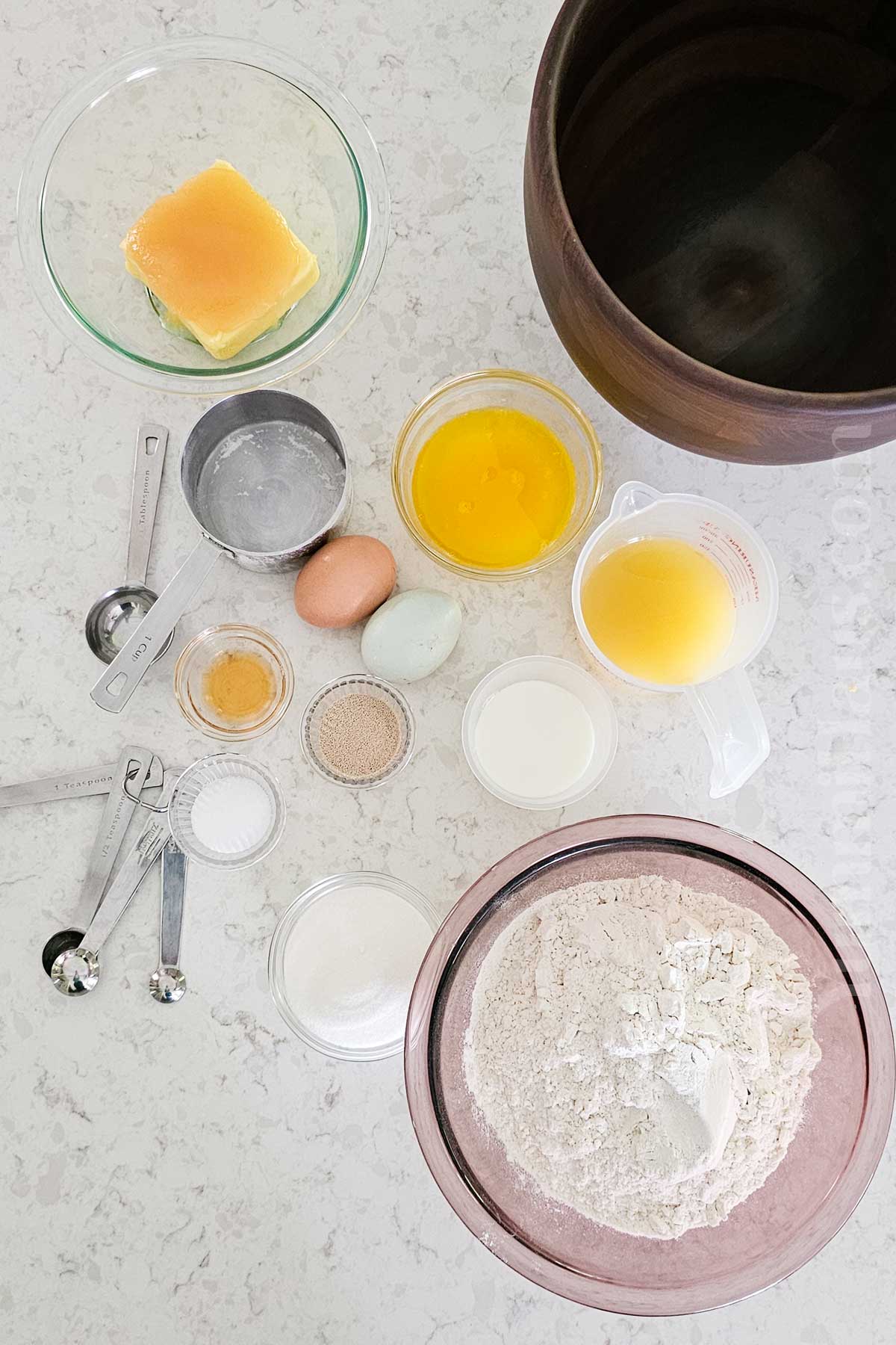 Sweet Hawaiian Bread Roll ingredients