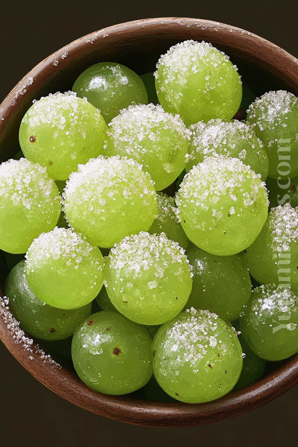 sugar coated grapes