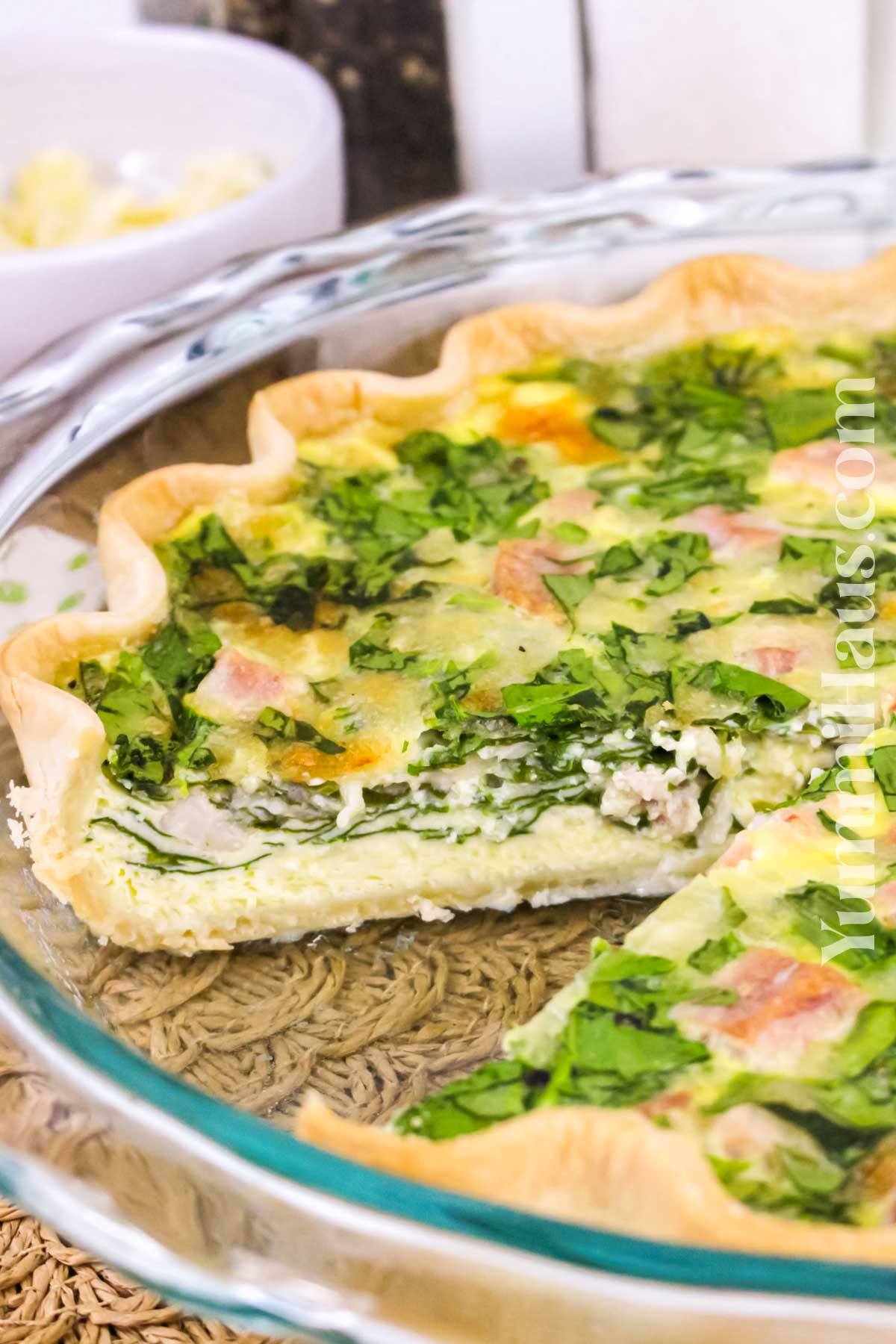 Ham and Spinach Quiche recipe