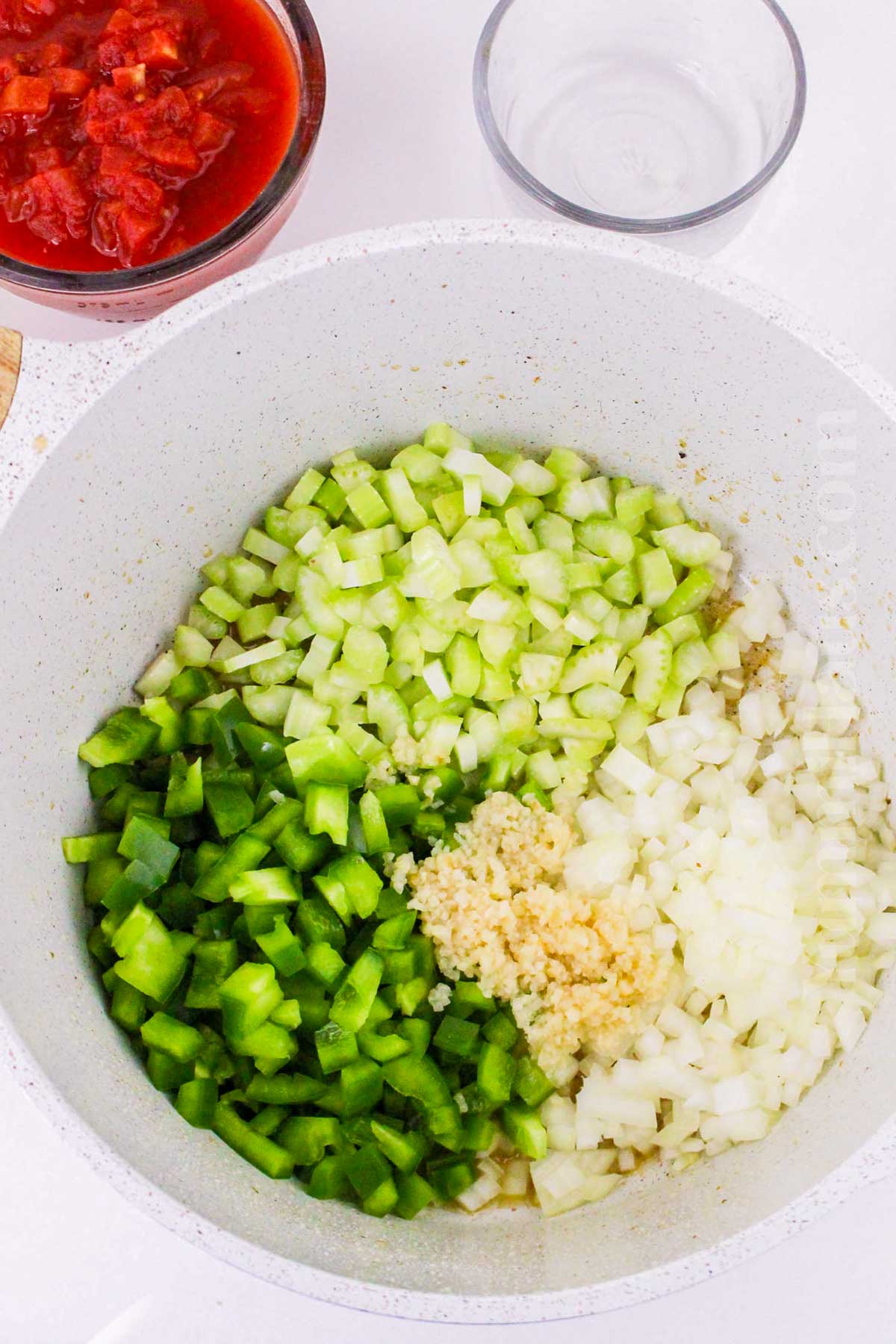 cooking the veggies