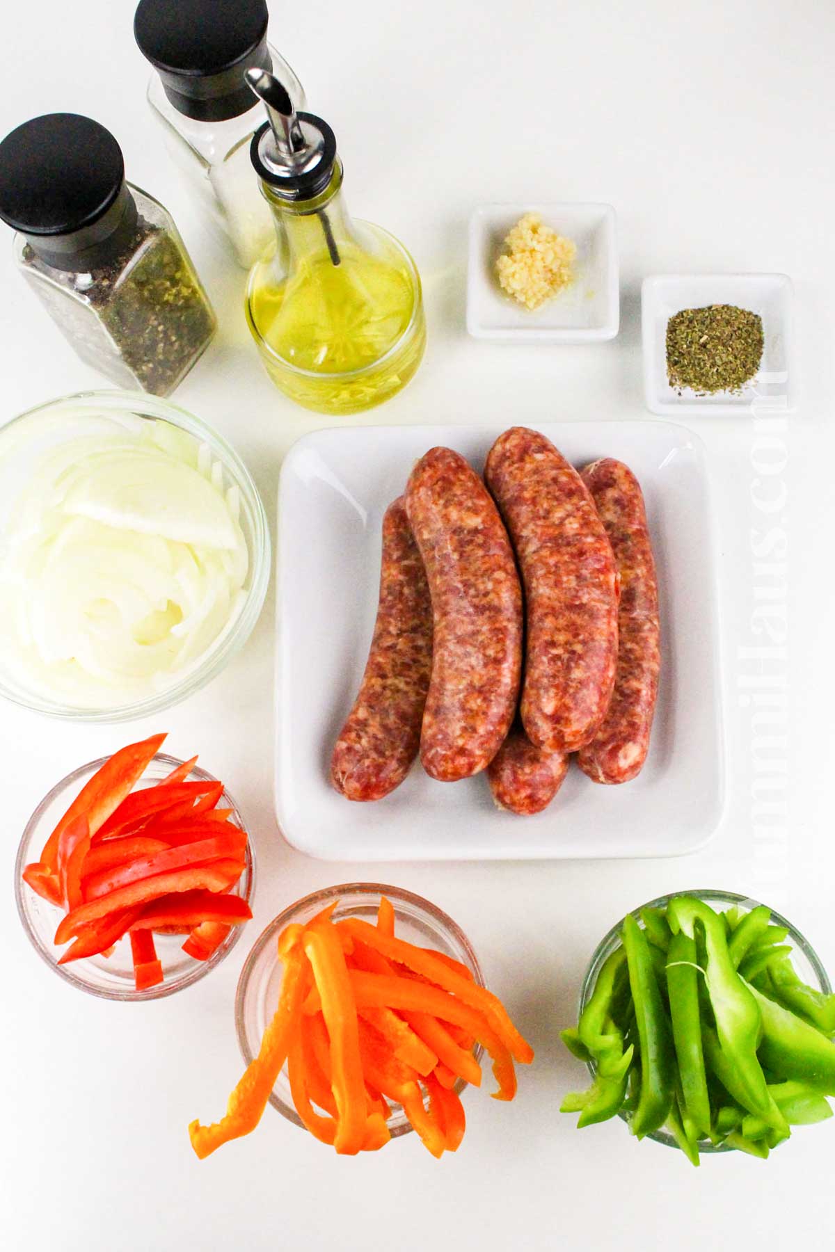 Baked Italian Sausage ingredients