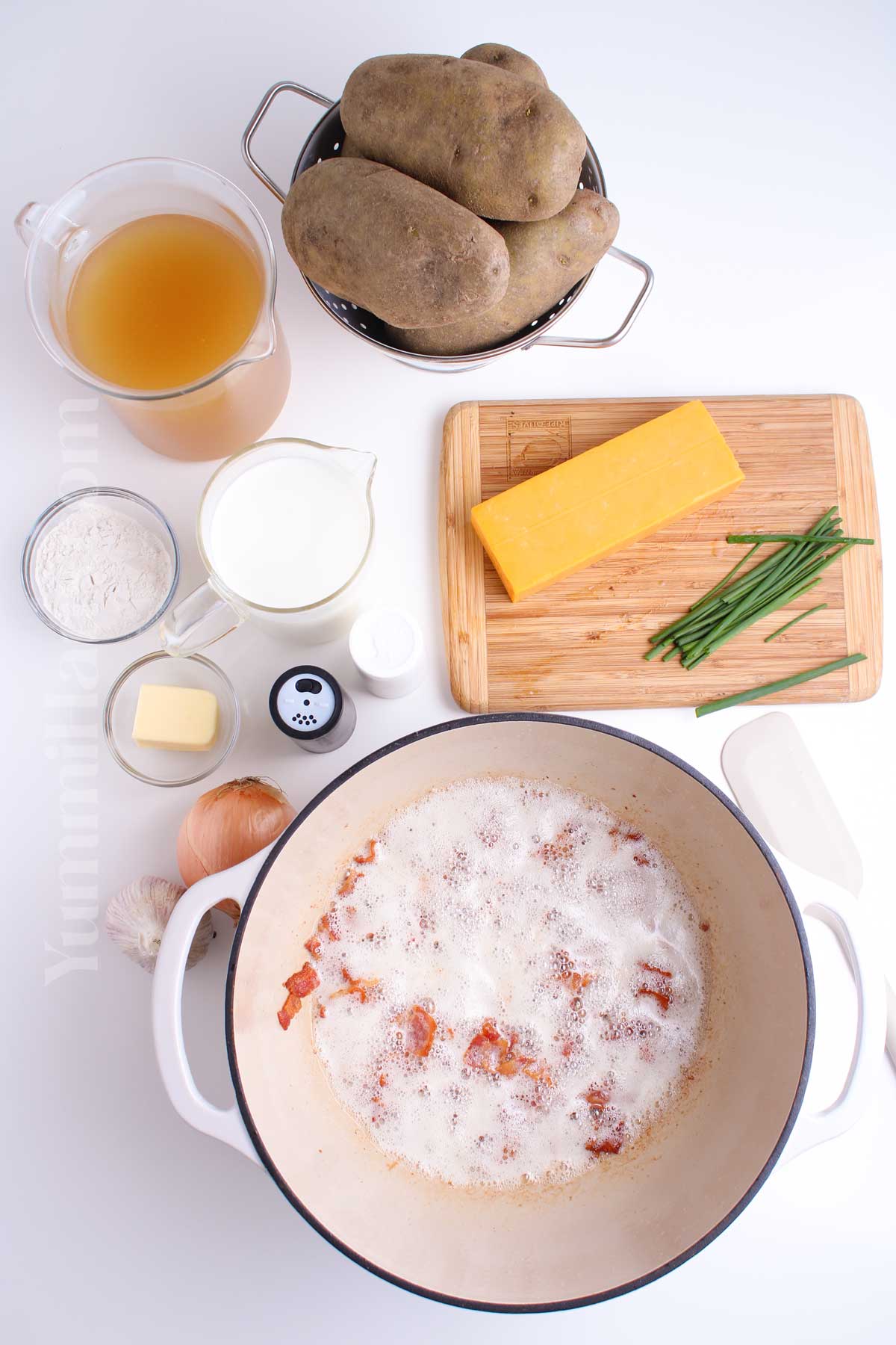 how to make Loaded Baked Potato Soup