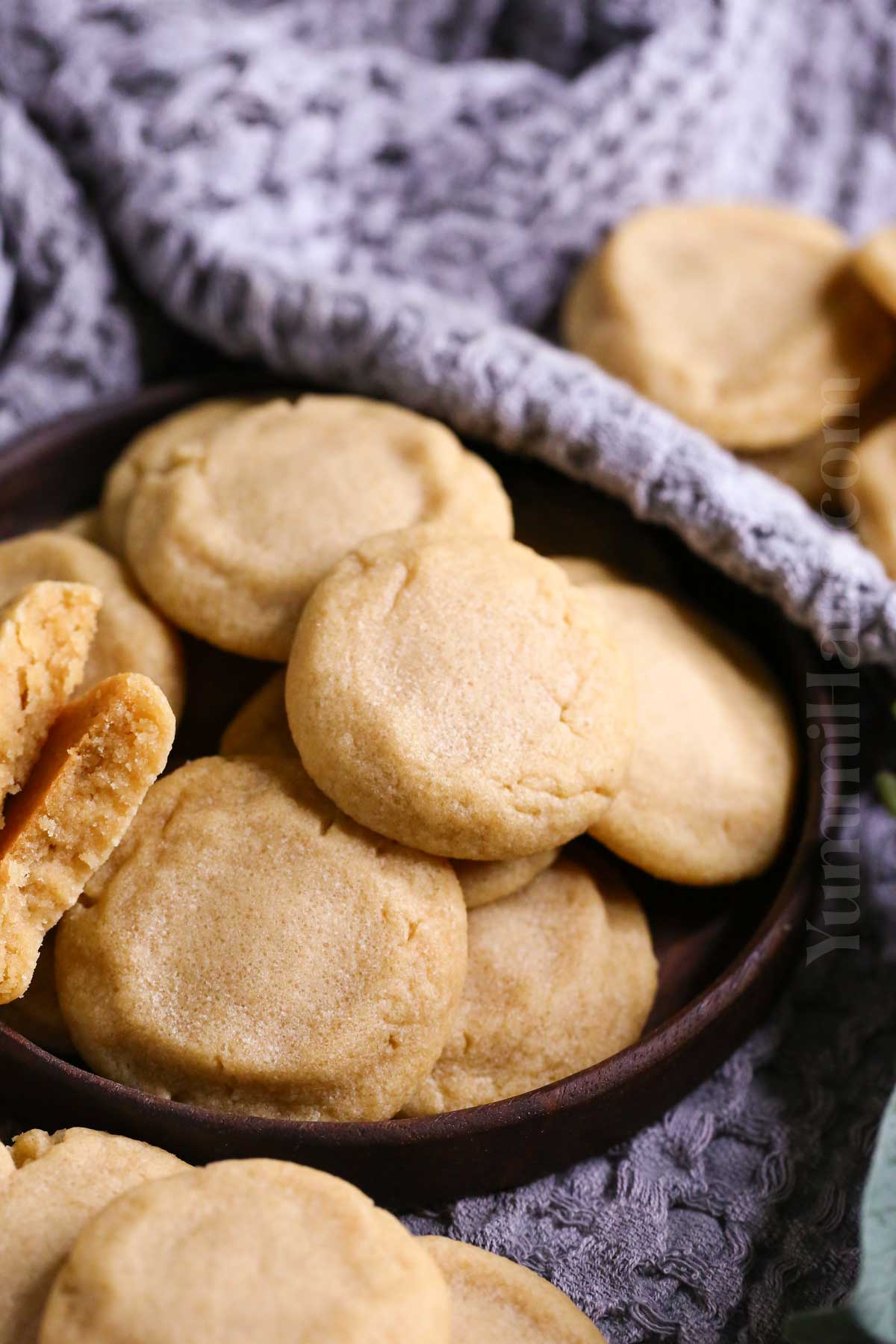 buttery cookies with brown sugar