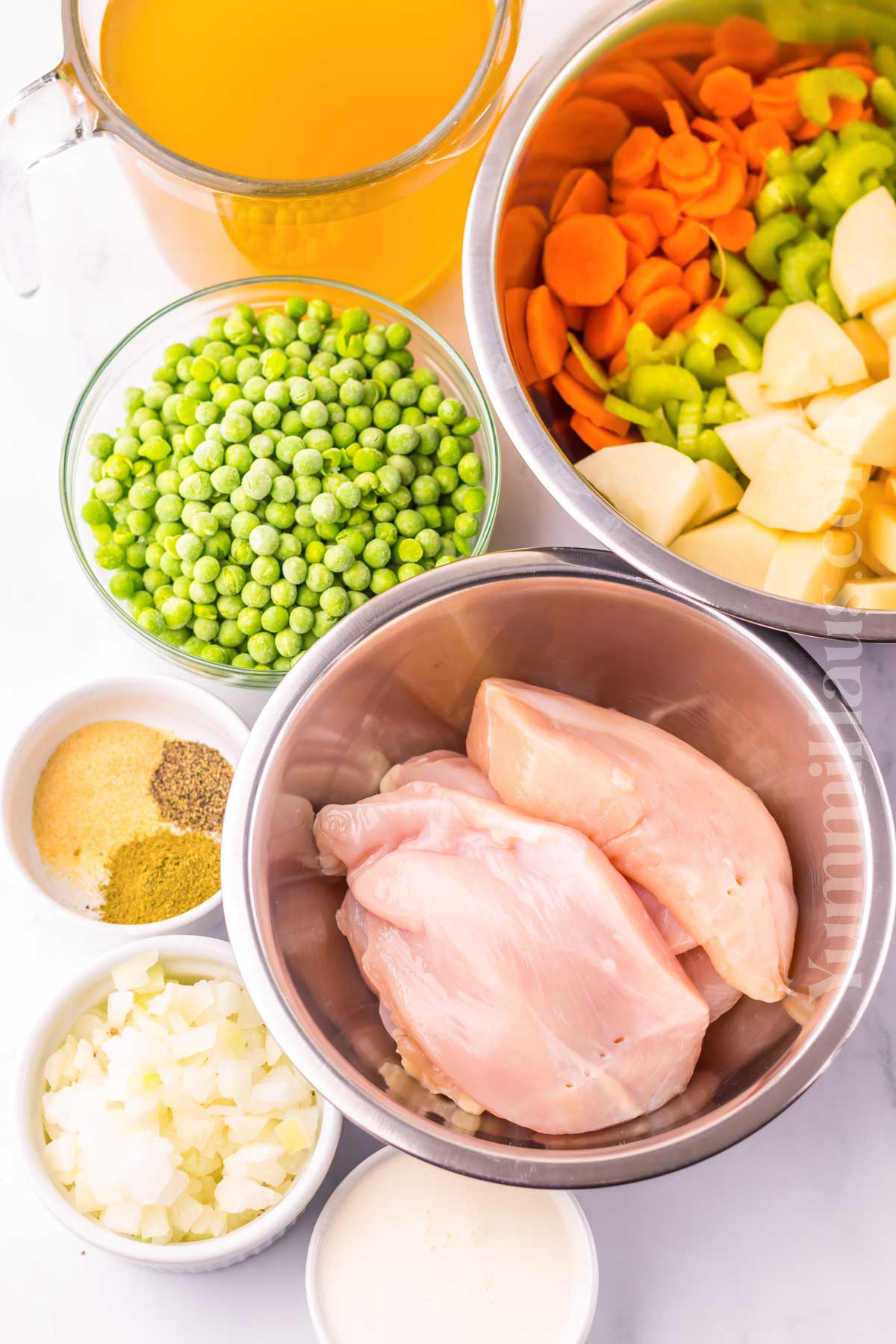 Slow Cooker Chicken Stew ingredients