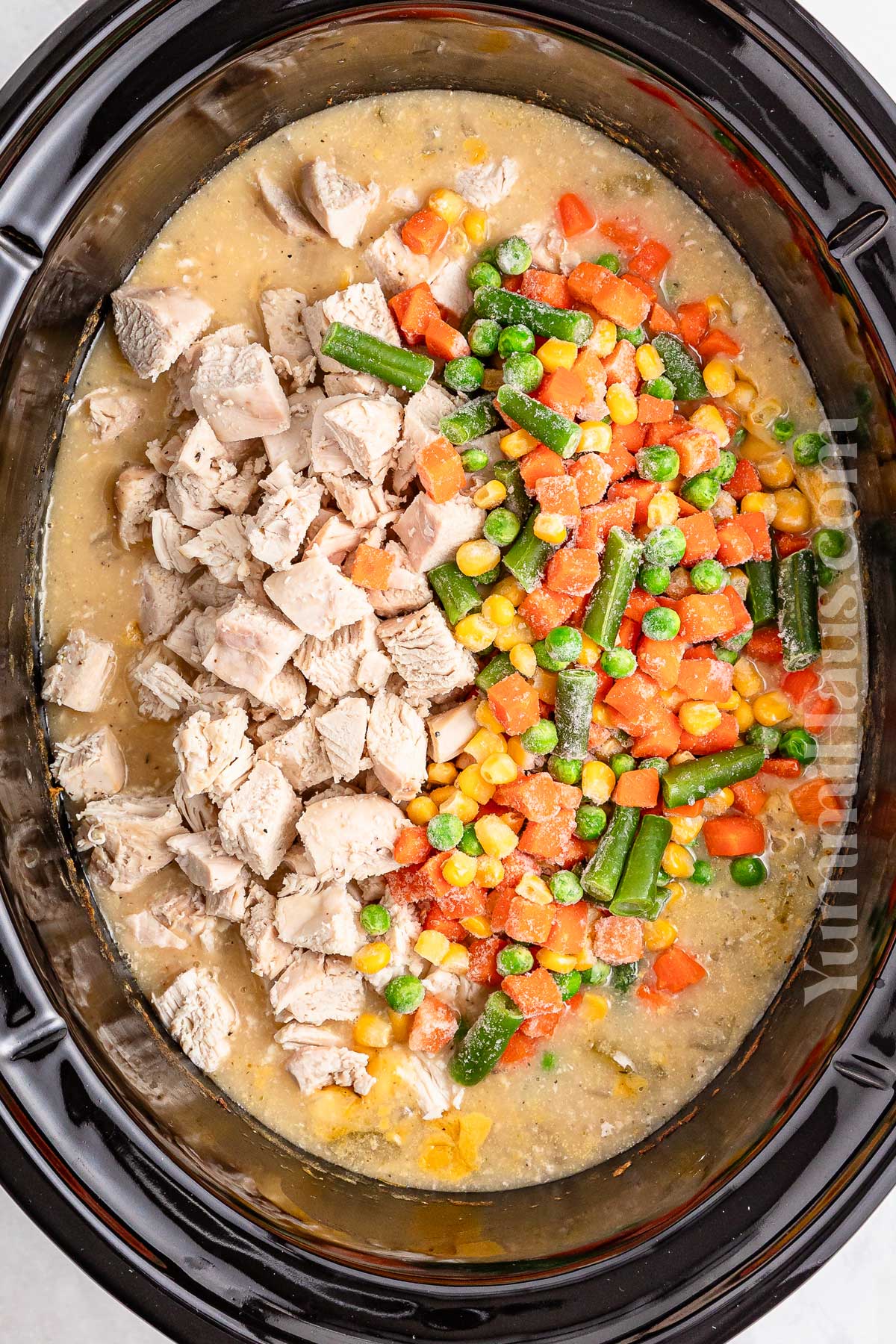 how to make Slow Cooker Chicken Pot Pie