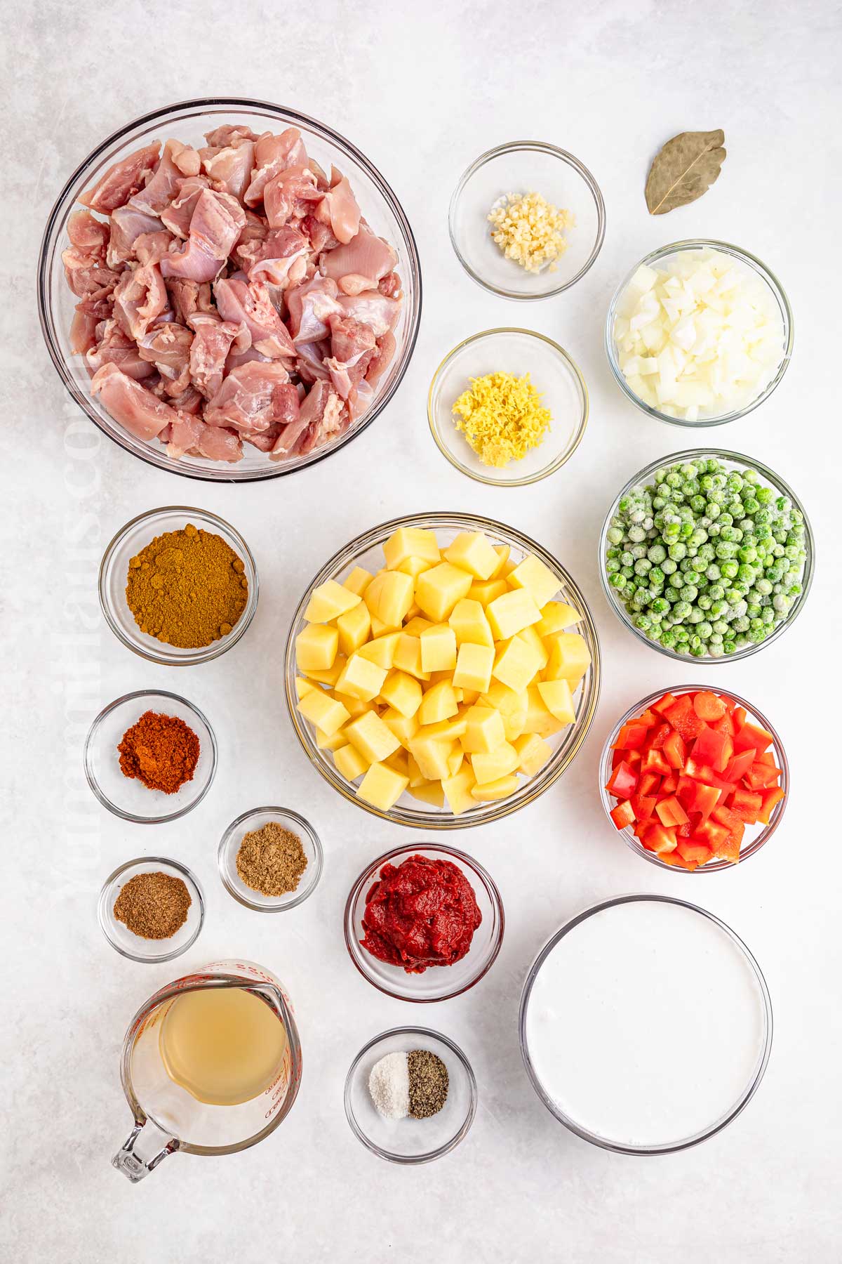 Slow Cooker Chicken Curry ingredients