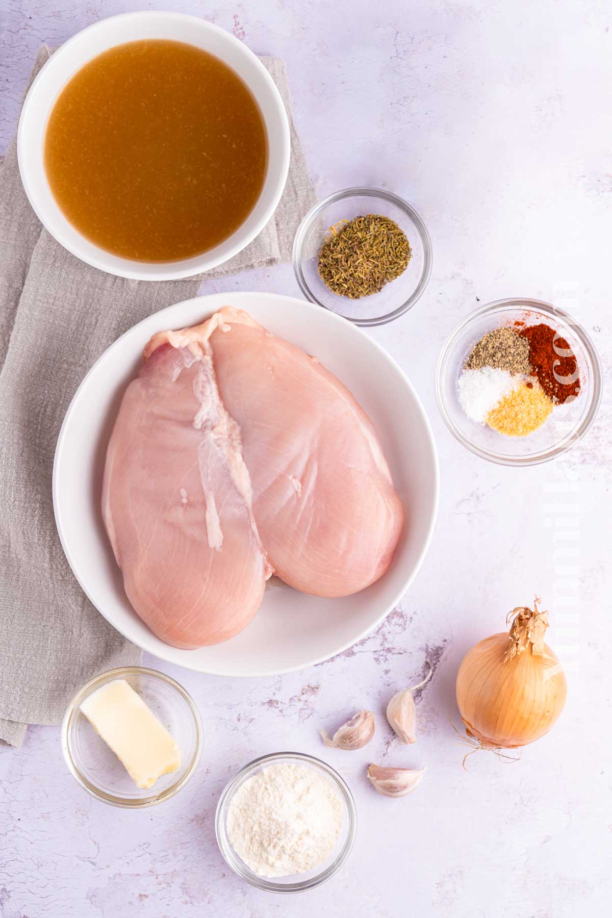 Chicken and Gravy ingredients