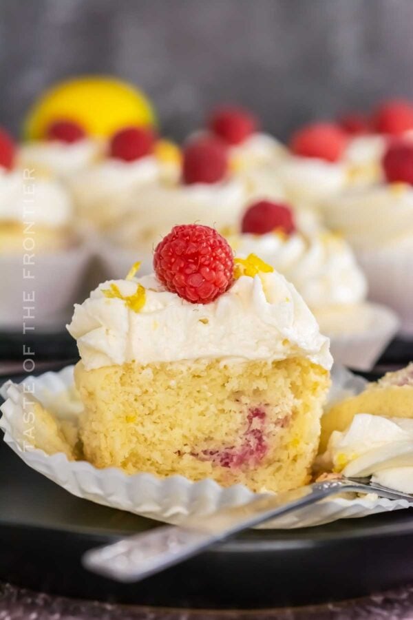 Lemon and Raspberry Cupcakes