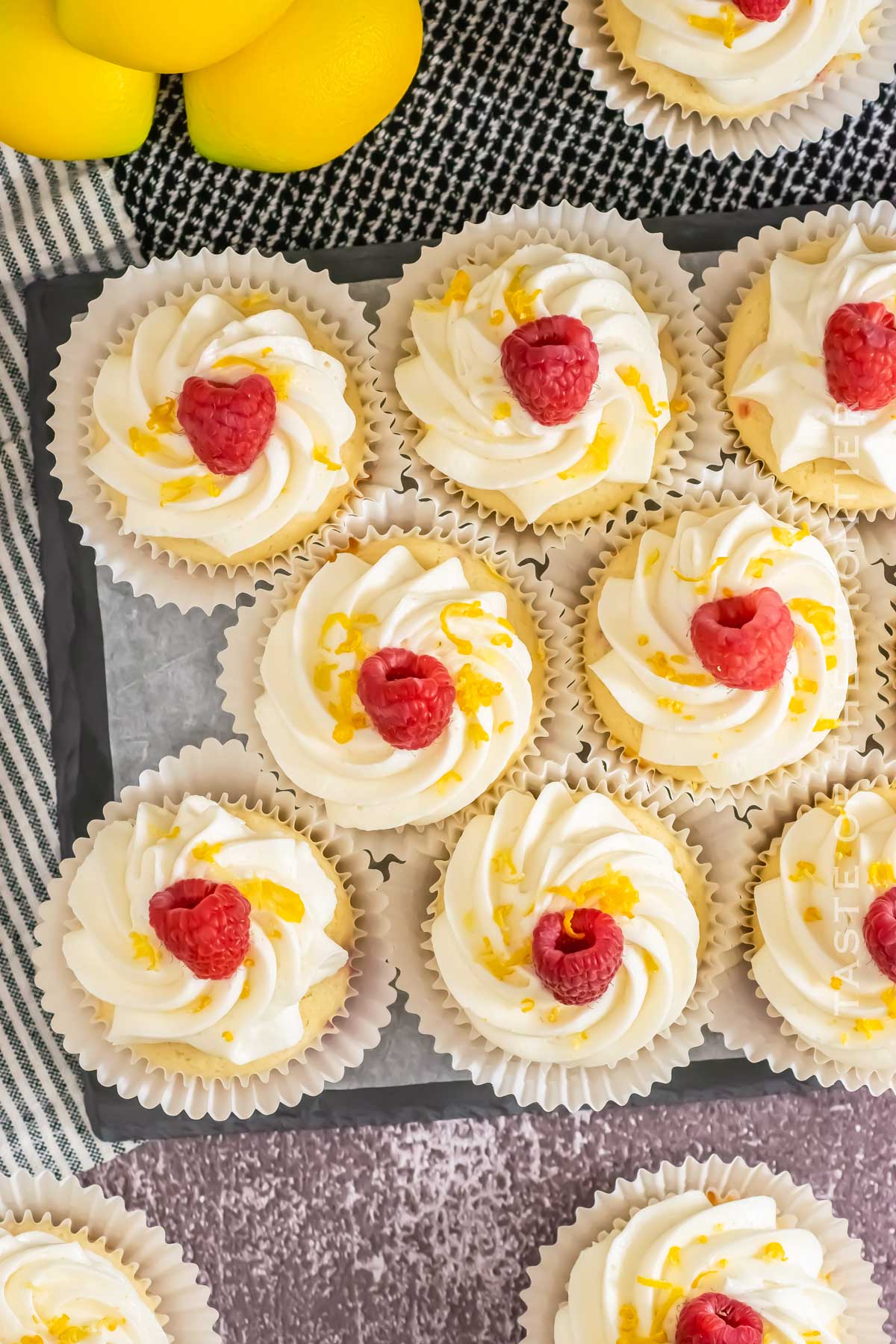 homemade cupcakes with berries