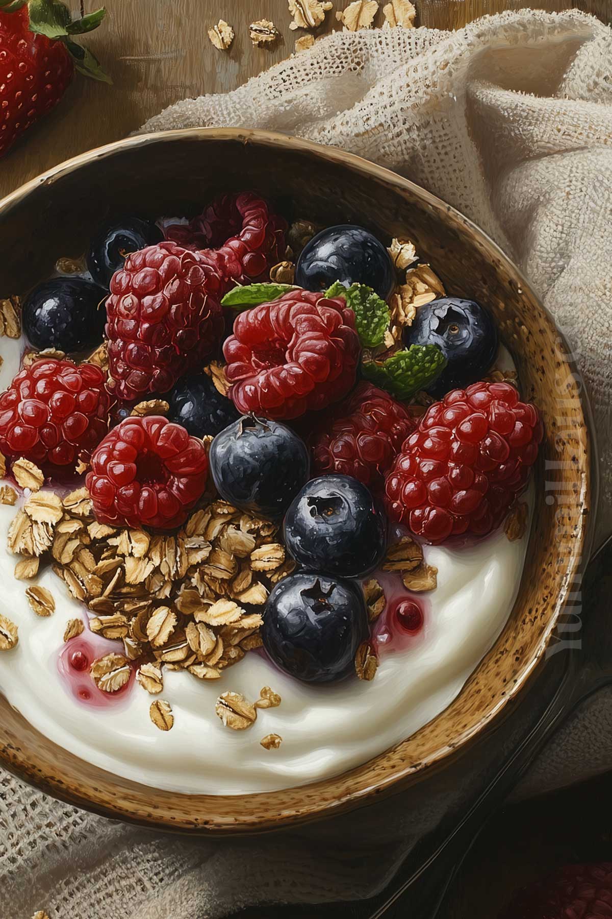 yogurt with berries