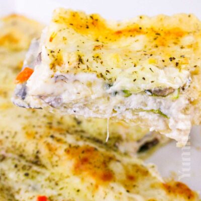 Vegetable Lasagna in White Sauce