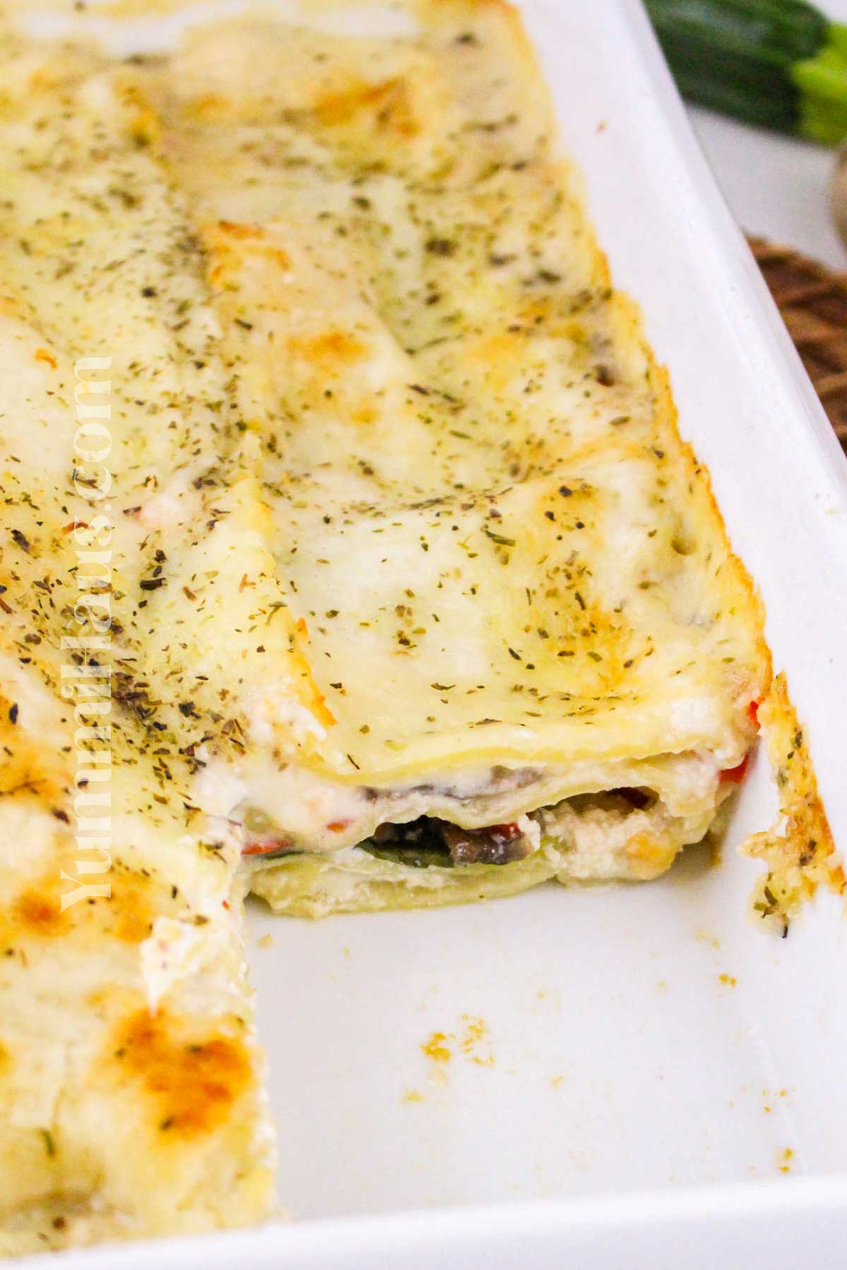 Vegetable Lasagna in White Sauce recipe