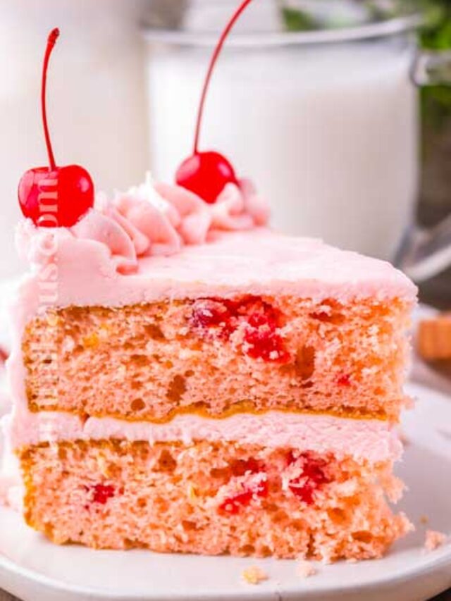 Valentine’s Day Cherry Chip Cake