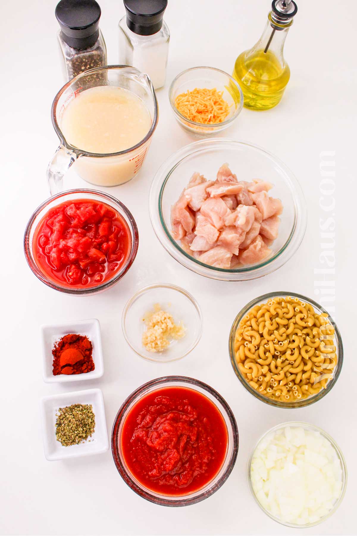 Chicken Goulash ingredients