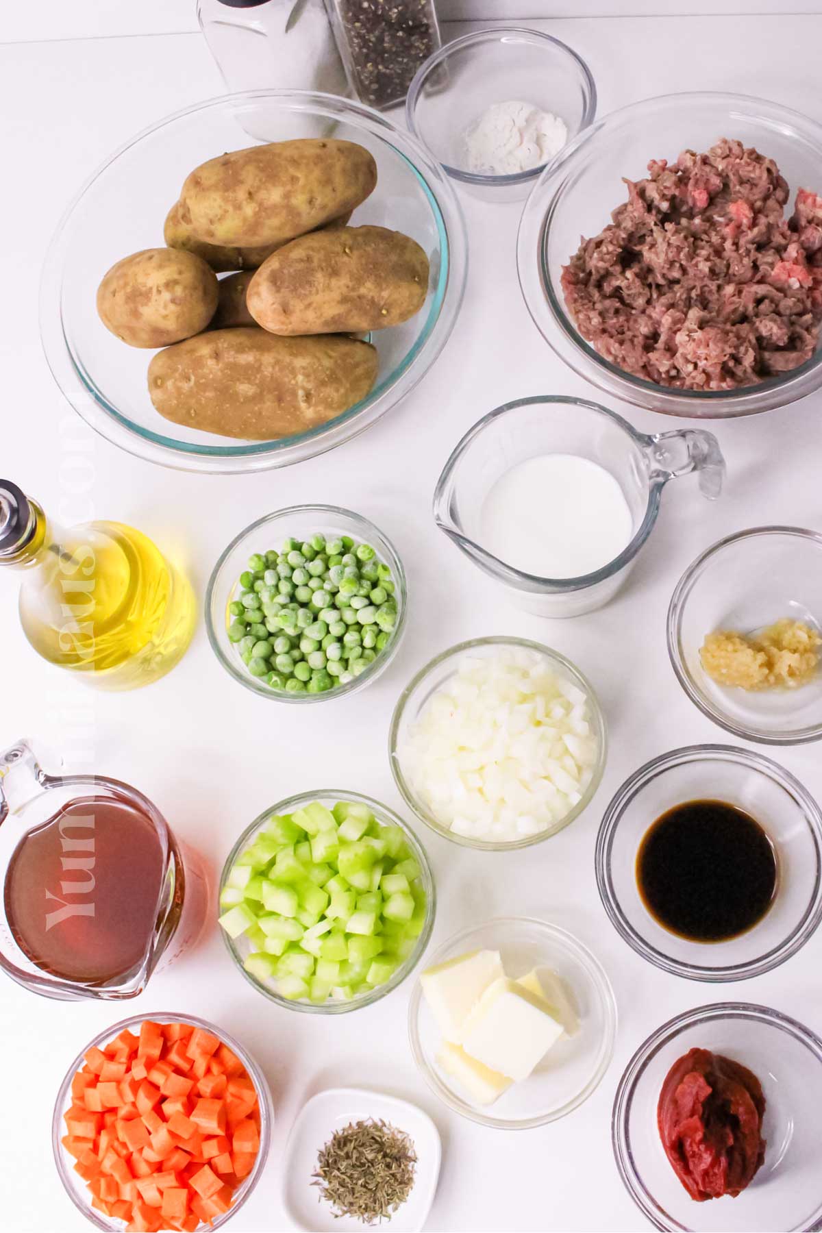 Irish Cottage Pie ingredients