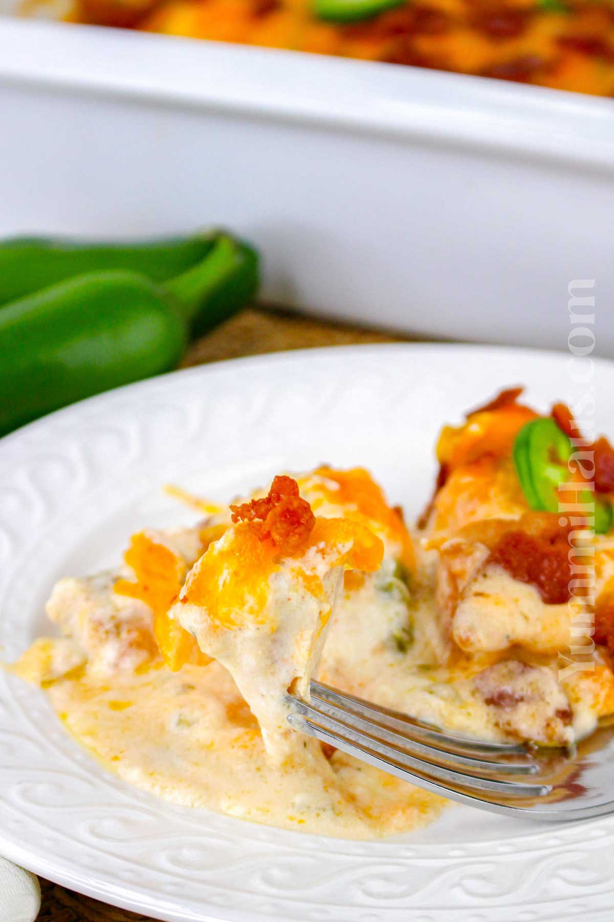 Chicken Jalapeno Popper Casserole recipe