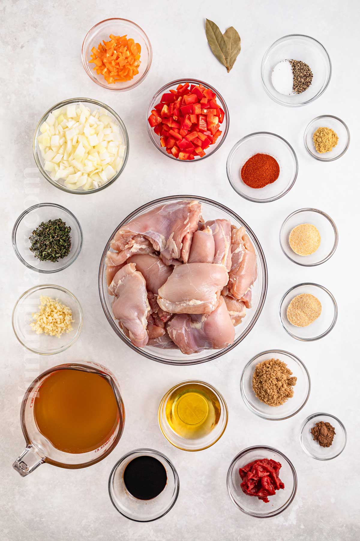 Jamaican Brown Stew Chicken ingredients