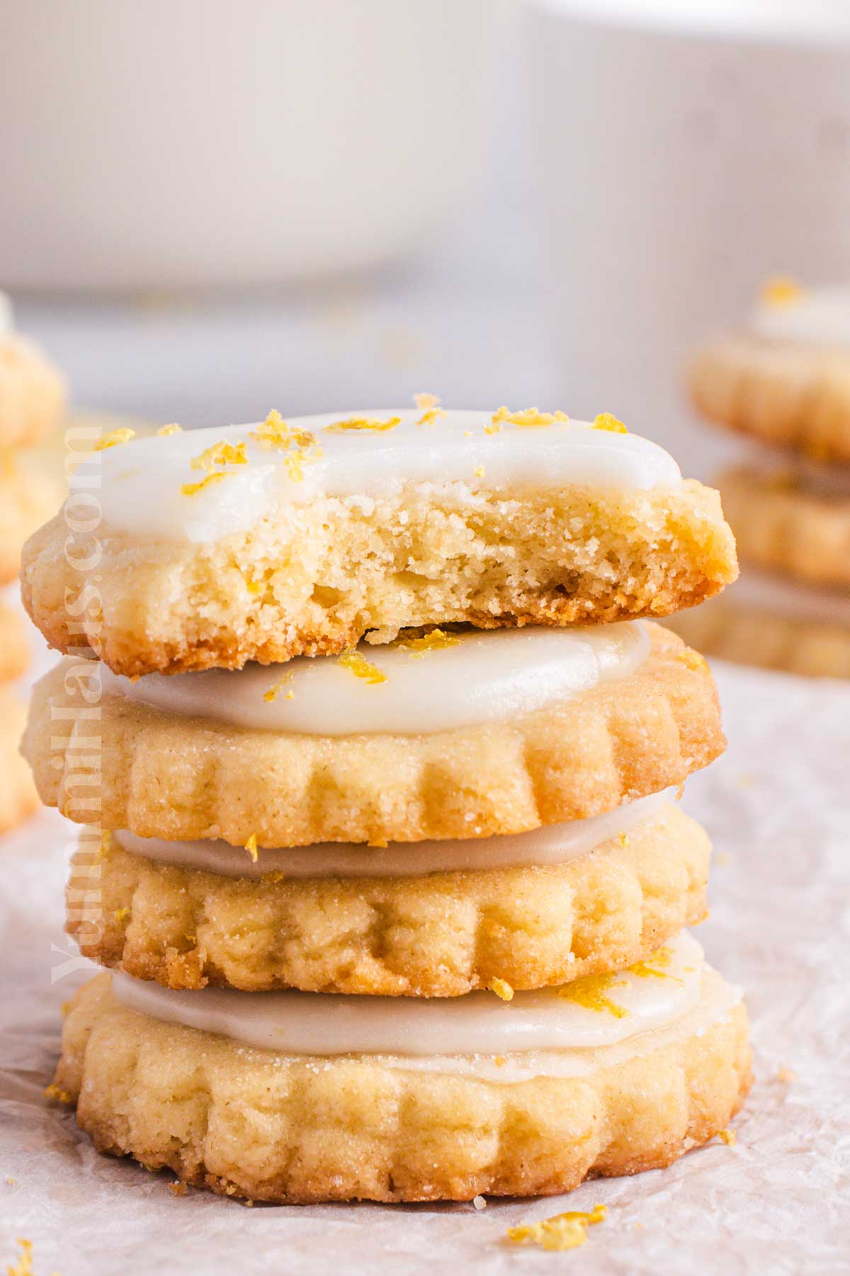 Lemon Shortbread Cookies