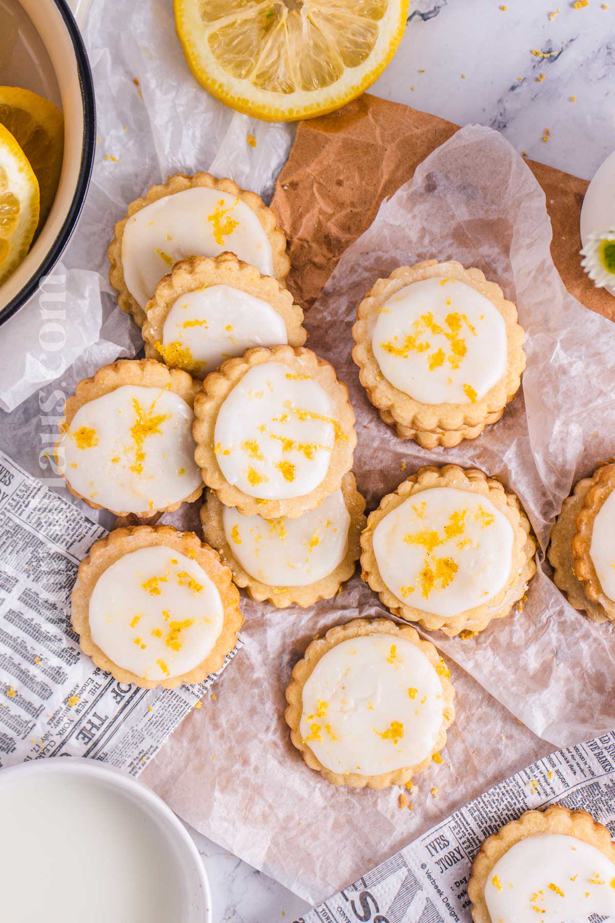 Lemon Shortbread Cookies recipe