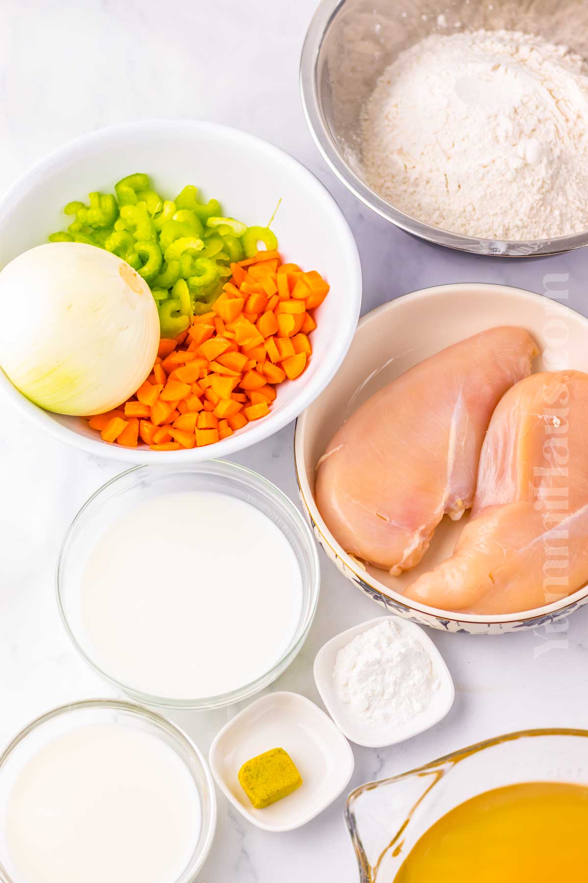 Chicken and Dumplings Soup ingredients