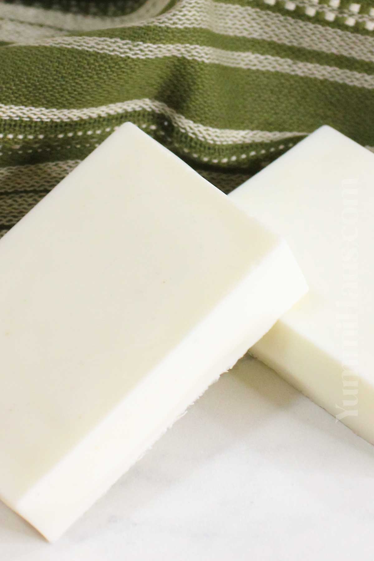 homemade soap with tallow