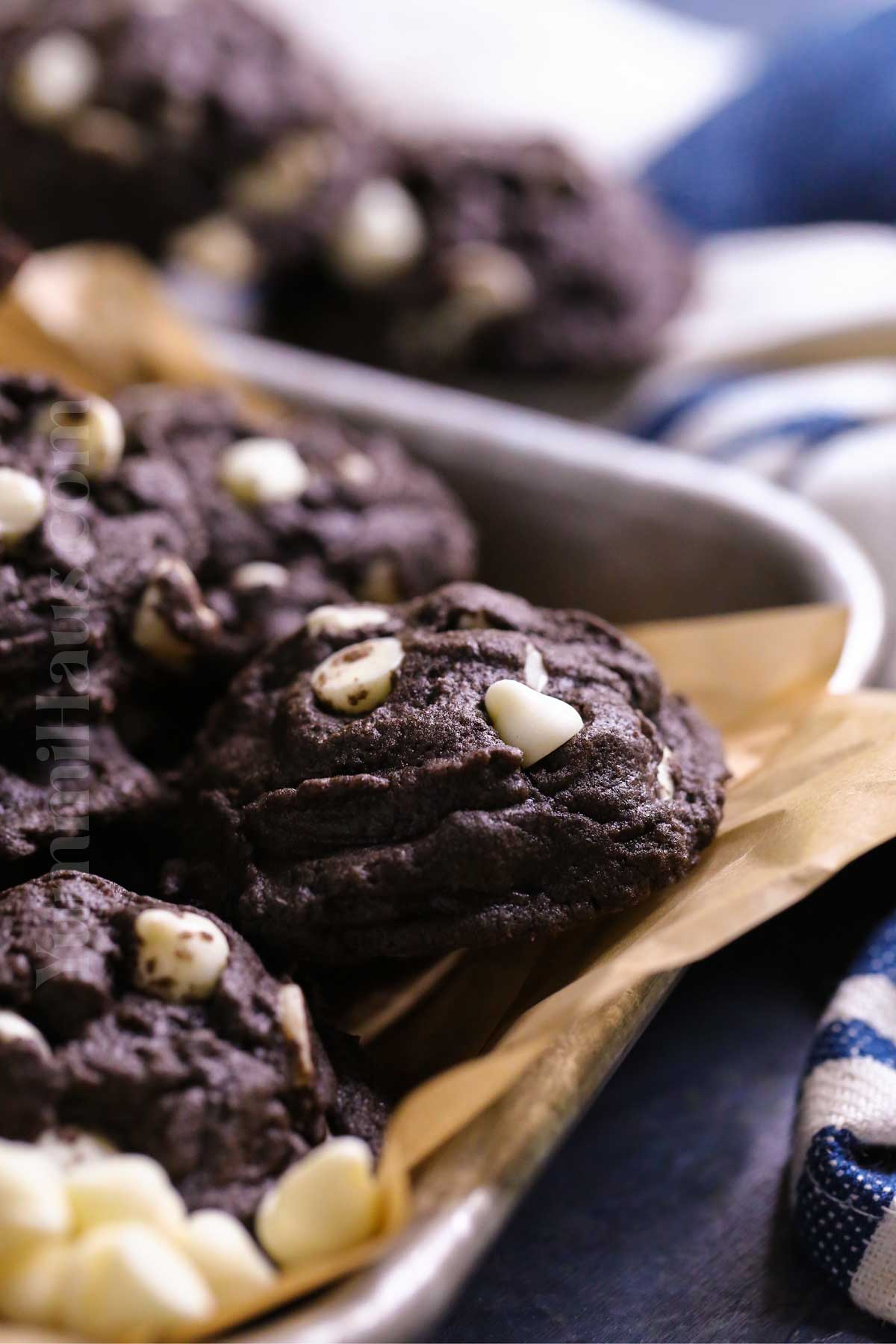 chewy cookies with white chocolate chips