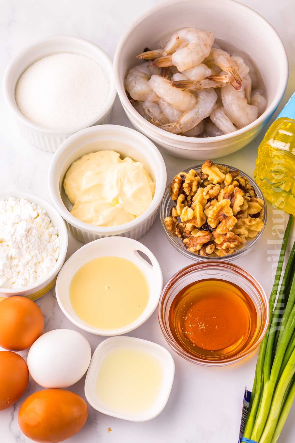 Honey Walnut Shrimp ingredients