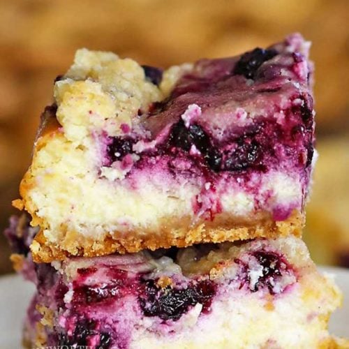 Blueberry Cheesecake Bars - Taste of the Frontier