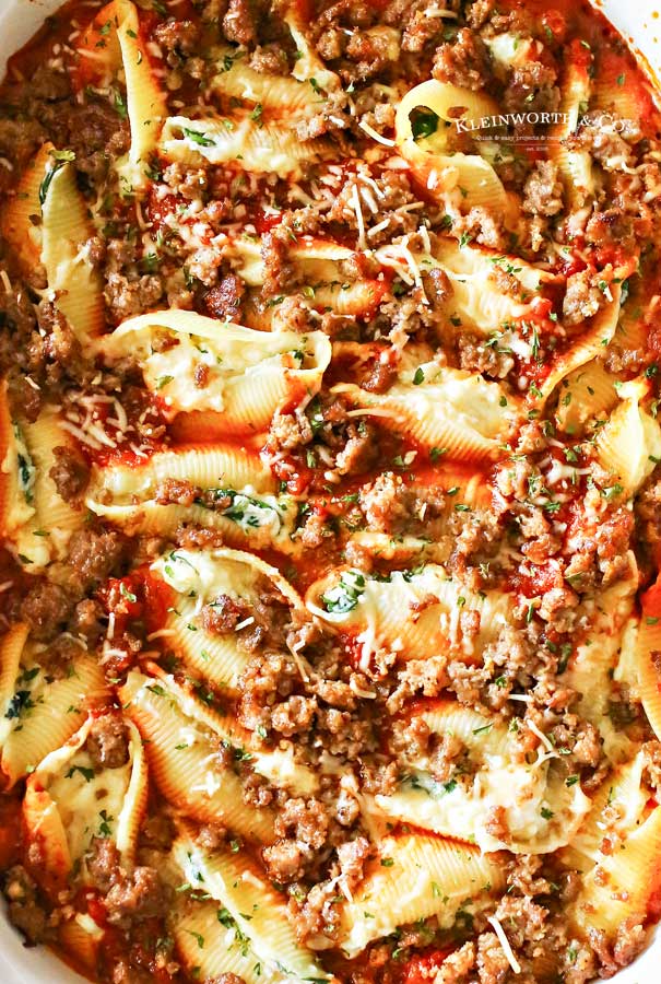 The Best Ground Beef Stuffed Pasta Shells Recipe - Mindy's Cooking